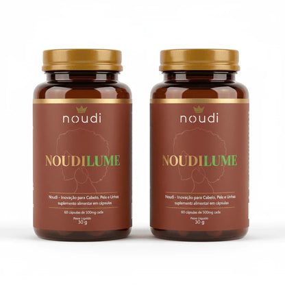 Noudilume - Cabelo, pele e unha - Suplemento para fortalecer de dentro para fora (60 cápsulas)